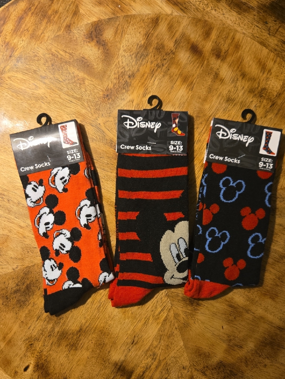 Women's Disney/Mickey Mouse Socks - 3 Pair Bundle - Size 9-13
